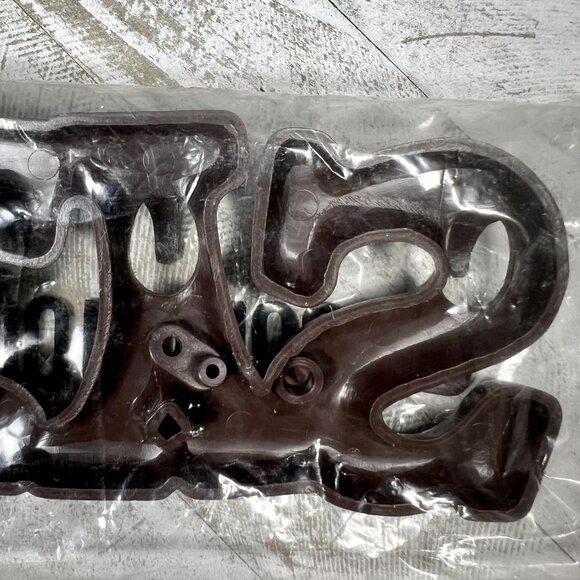 Retro Brown Plastic "KEYS" Wall Hanging Key Rack Organizer w/‎ Hooks -NIP - Picture 9 of 14